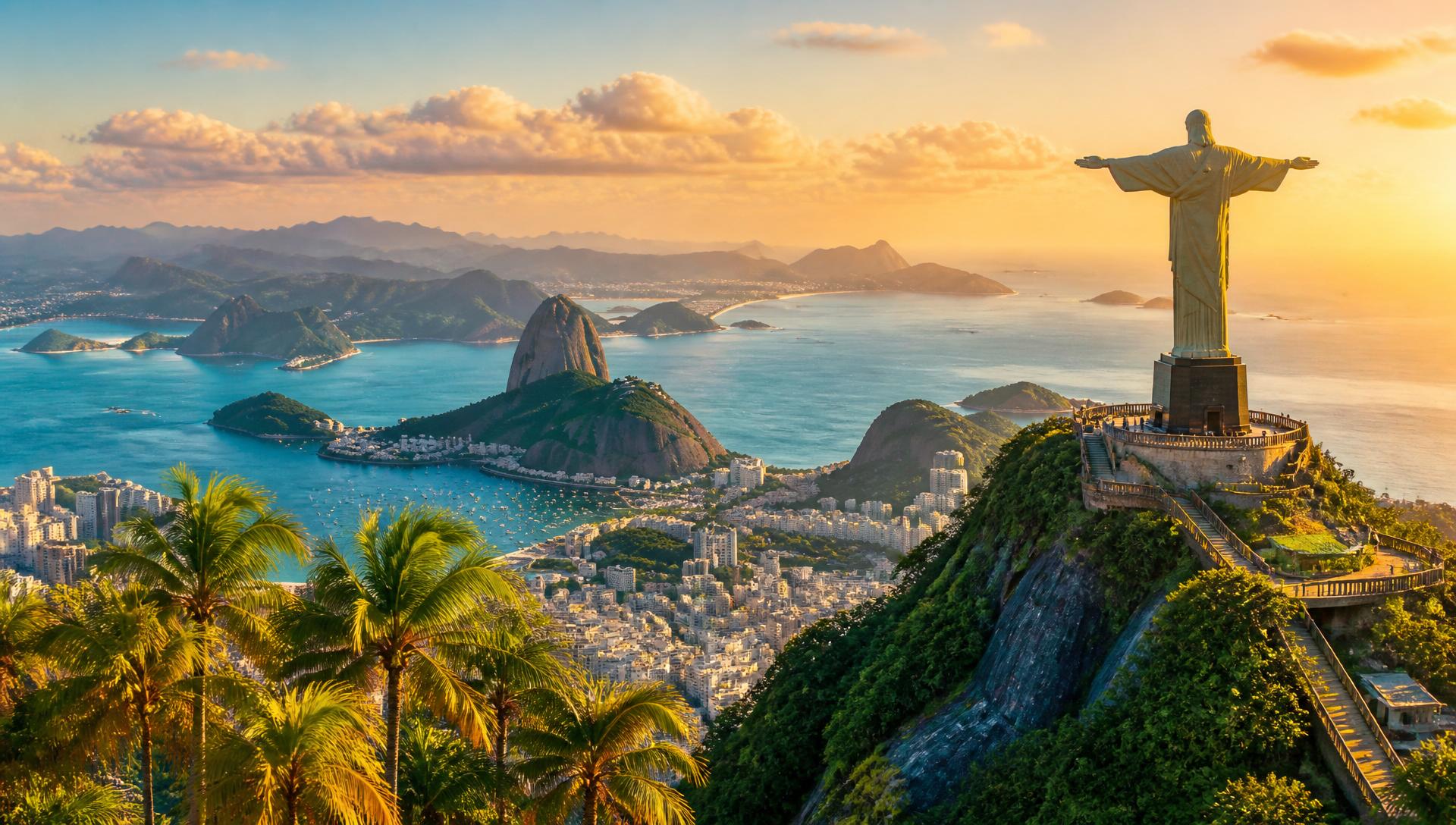 Praia tropical brasileira com águas cristalinas